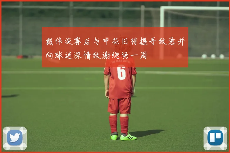 戴伟浚赛后与申花旧将握手致意并向球迷深情致谢绕场一周